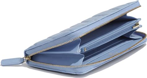 chanel long wallet blue|Chanel long zipped wallet.